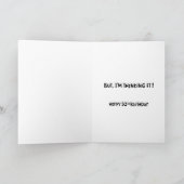 Cheeky 50th Birthday Wenskaart Kaart (Binnen)