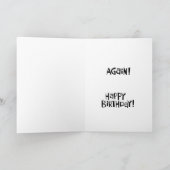 Cheeky 55e Verjaardag Kaart (Binnen)