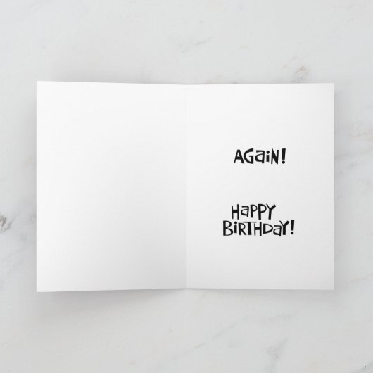 Cheeky 55e Verjaardag Kaart (Binnen)