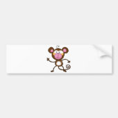 Cheeky aap bumpersticker (Voorkant)