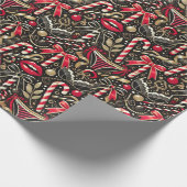Cheeky and Elegant Adult Christmas Wrapping Paper Cadeaupapier (Hoek)