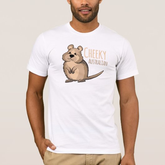 Cheeky Australian Cute Quokka T-Shirt (Voorkant)