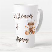 Cheeky Autumn Highland Koe Latte Mok (Rechterhoek)