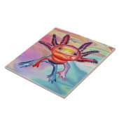 Cheeky Axolotl decoratief tegel Tegeltje (Zijkant)