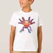 Cheeky Axolotl design T-shirt (Voorkant)