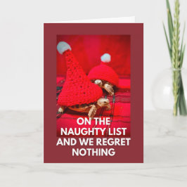 Cheeky Baby Turtles Beste Vrienden Naughty List Kaart