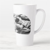 Cheeky Bedtime Look, Terrier On Guard Latte Mok (Rechts)