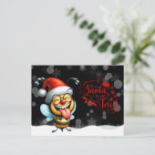 Cheeky Bee Dear Santa I Really Tried Briefkaart (Staand voorkant)