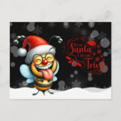 Cheeky Bee Dear Santa I Really Tried Briefkaart (Voorkant)