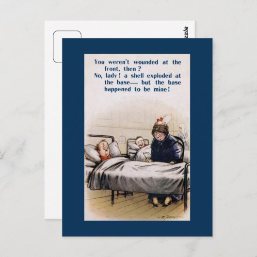 Cheeky British World War I humor Briefkaart (Voorkant / Achterkant)