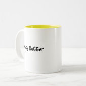 CHeeKy BuGGer Tweekleurige Koffiemok (Voorkant links)