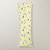 Cheeky Bunnies Pattern Lichaamskussen (Voorkant Verticaal)
