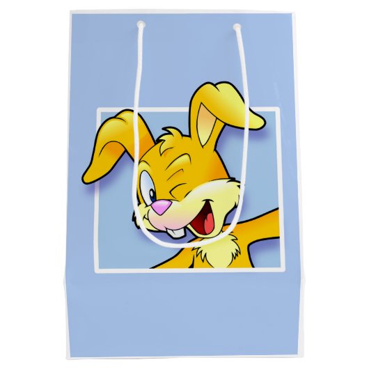 Cheeky Bunny - Frecher Hase Medium Cadeauzakje (Achterkant)