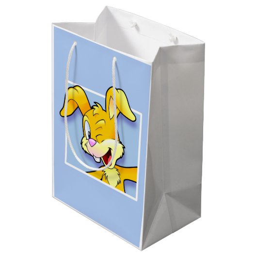 Cheeky Bunny - Frecher Hase Medium Cadeauzakje (Achterkant Gekanteld)