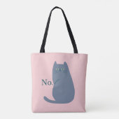 Cheeky Cat Funny Tote Bag (Achterkant)
