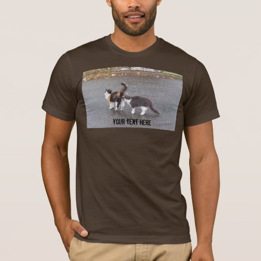 Cheeky Cats onderweg T-shirt (Voorkant)