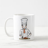 Cheeky Chef Expert Tosser Funny Personalized Koffiemok (Links)