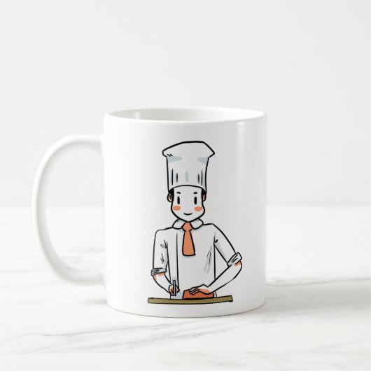 Cheeky Chef Expert Tosser Funny Personalized Koffiemok (Links)