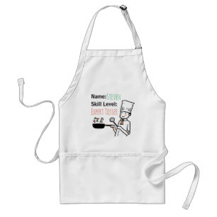 Cheeky Chef Expert Tosser Funny Personalized Standaard Schort