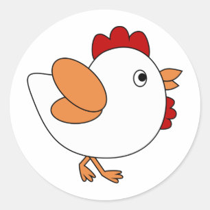 Cheeky Chicken Ronde Sticker