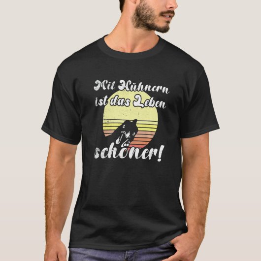 Cheeky Chicken Sunset Chicken Experience Is Beauti T-shirt (Voorkant)