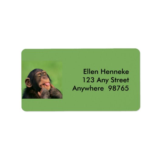 Cheeky Chimp Etiket (Voorkant)