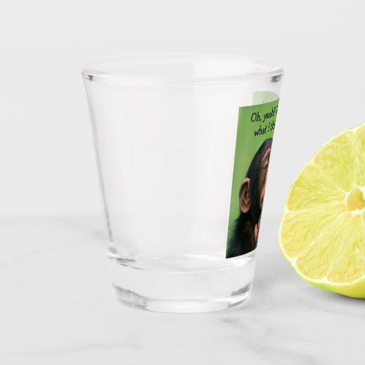 Cheeky Chimp Shot Glas (Links)