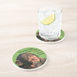 Cheeky Chimp Zandsteen Onderzetter