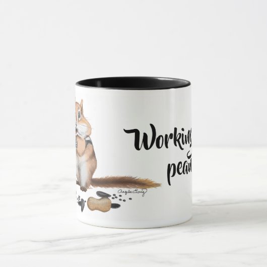 Cheeky Chipmunk Illustration Mok (Midden)