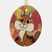 Cheeky Chipmunk - Keramisch Ornament (Rechts)