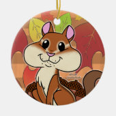 Cheeky Chipmunk - Keramisch Ornament (Voorkant)