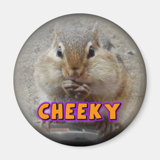 Cheeky Chipmunk Magnet (Voorkant)