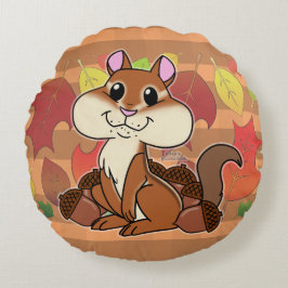 Cheeky Chipmunk - Rond Kussen