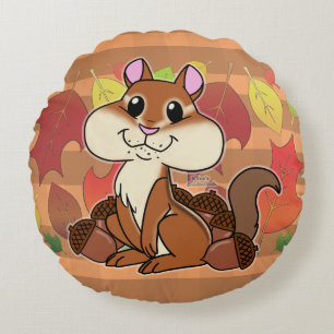 Cheeky Chipmunk - Rond Kussen