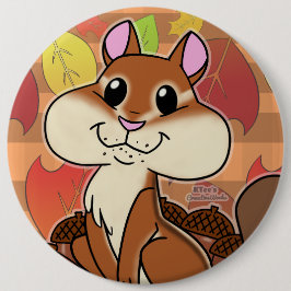 Cheeky Chipmunk - Ronde Button 6,0 Cm