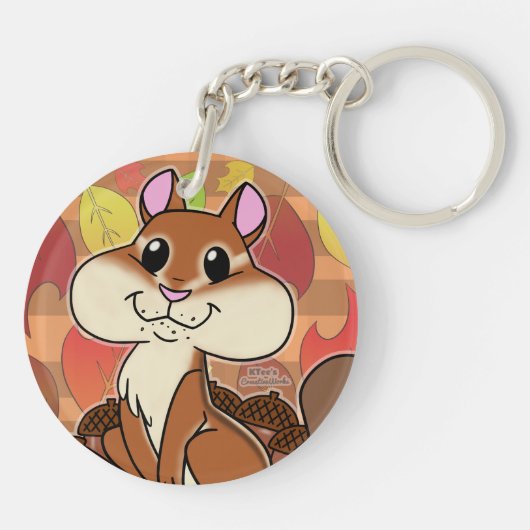 Cheeky Chipmunk - Sleutelhanger (Achterkant)