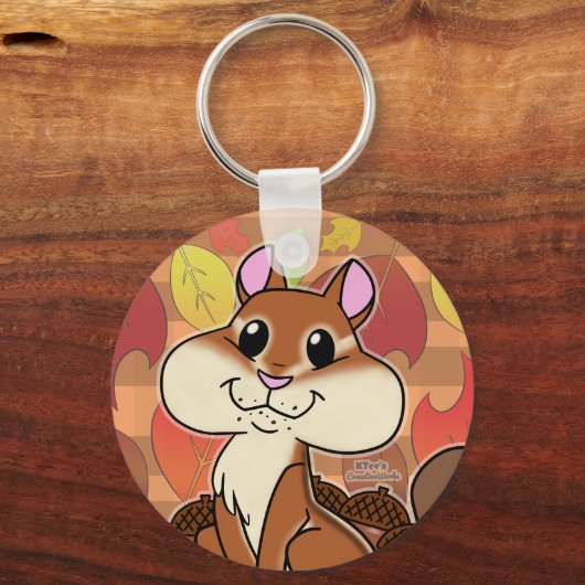 Cheeky Chipmunk - Sleutelhanger (Achterkant)