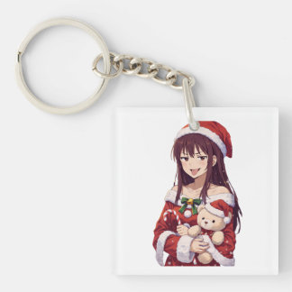 Cheeky Christmas Girl Sleutelhanger