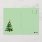 Cheeky Christmas Troll en Tree Delight Briefkaart (Achterkant)