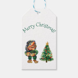 Cheeky Christmas Troll en Tree Delight Cadeaulabel
