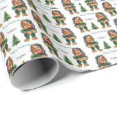 Cheeky Christmas Troll en Tree Delight Cadeaupapier (Rol Hoek)