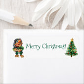 Cheeky Christmas Troll en Tree Delight Etiket (Insitu)