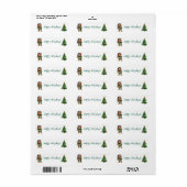 Cheeky Christmas Troll en Tree Delight Etiket (Full Sheet)