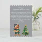 Cheeky Christmas Troll en Tree Delight Feestdagenkaart (Staand voorkant)