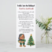 Cheeky Christmas Troll en Tree Delight Kaart (Staand voorkant)