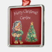 Cheeky Christmas Troll en Tree Delight Metalen Ornament (Links)