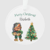 Cheeky Christmas Troll en Tree Delight Ornament (voorkant)