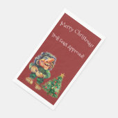 Cheeky Christmas Troll en Tree Delight Servet (Hoek)