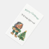 Cheeky Christmas Troll en Tree Delight Servet (Hoek)