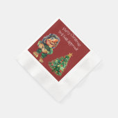 Cheeky Christmas Troll en Tree Delight Servet (Hoek)